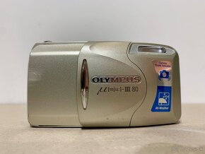 OLYMPUS Mju lll 80 …. Fotoaparat … (na opravu/suciastky) - 2