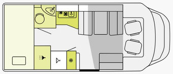 nový karavan Etrusco T 6.9 BB 6-miestny - 2