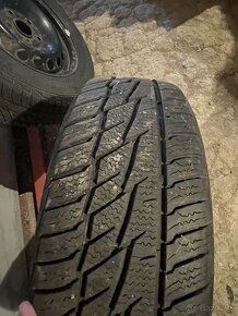 Plechove disky 5x112 + zimne pneumatiky 195/65 R15 - 2