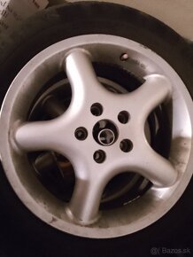 Predám 16" hliníkové disky s pneu 205/60R16 - 2