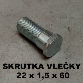 Skrutky kolies a výrobné štítky na vlečky - 2