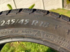 245/45 r18 zimne pneumatiky 2 kusy - 2