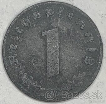 Predám 1 Reichspfennig 1943. D. Deutsches Reich - 2