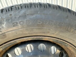 Zimne pneu DUNLOP 205/55 R16 na diskoch 5x108 Ford - 2