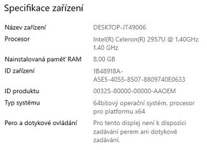 ▼Acer Aspire V3-572 - 15,6" / C-2957U / 8GB / ZÁR▼ - 2