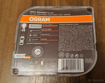 Osram Žiarovky 2 KS 12V 55W H7box PX26d Night breaker silver - 2