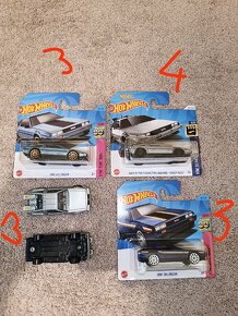 Autíčka Hotwheels KITT Delorean - 2