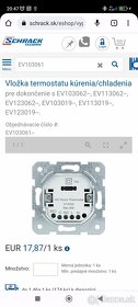 NOVÝ termostat kúrenia/chladenia SCHRACK - 2