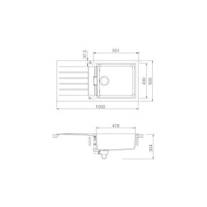 Kuchynský drez Schock Signus D-100L - 2