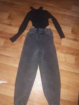 Denimovy baggy overal Zara - 2