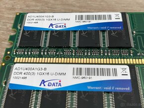 Historické pamäte RAM DDR1: ADATA AD1U400A1G3-B - 2