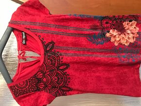 DESIGUAL originál Red damske tricko M - 2