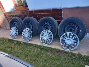 Plechove disky + zimne gumy 195/65 R15 - 2