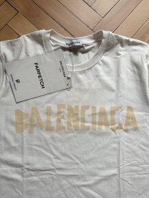 Panske tricko Balenciaga biele - 2