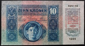 10 KORÚN ROK 1915 - RAKÚSKO-UHORSKO- VZÁCNA - 2