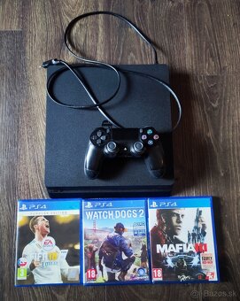 Playstation 4 slim 500GB + 3 hry - 2