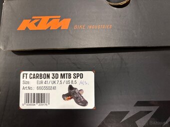 NOVÉ tretry KTM Factory Team Carbon 3D veľ. 41 - 2