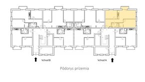 3 izbový byt  (67 m²) A103 na prízemí v NOVOSTAVBE, Kolárovo - 2