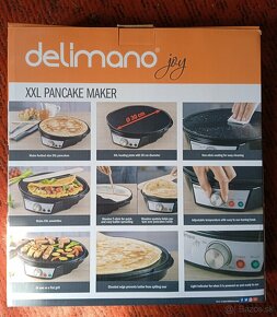 Delimano Joy 3v1 XXL palacinkovač s grilom - 2