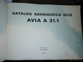 Avia A 31.1 katalóg náhradných dielov - 2