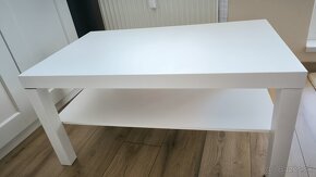 Konferenčný stolík IKEA LACK 90x55 + sklo - 2