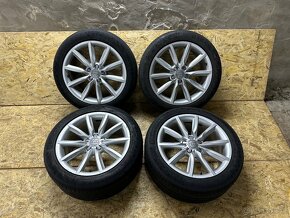 Originál Audi 5x112 R18 + Letné Continental 245/45 R18 Y XL - 2