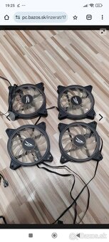 4x RGB ventilátory Evolveo - 2