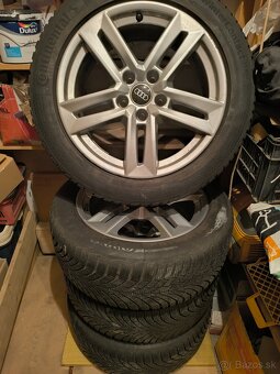 AUDI  R17 ALU 5x112 +zimné pneu Continental - 2