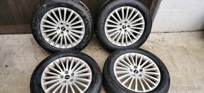 Alu Škoda 5x112 a letné Bridgestone 235/55 R18 - 2