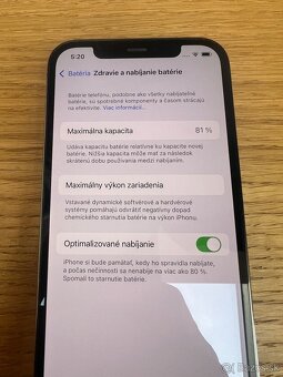 Predám iPhone 12 PRO 128GB, TOP stav, VOLNY, 81% BAT - 2