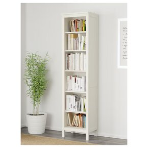 HEMNES Knižnica, bielo morené, 49x197 cm - 2