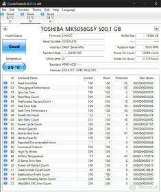 HDD 500GB Toshiba 2,5" - 2