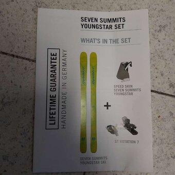 Dynafit Junior skialp. set 140cm Seven Summit Youngstar žltá - 2