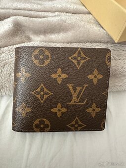 Louis Vuitton LV peňaženka kožená hnedá s krabičkou - 2