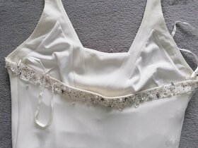 Biele hodvábne šaty - 2