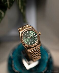 Hodinky Seiko Mod Rose Gold With Green Palm Dial - 2