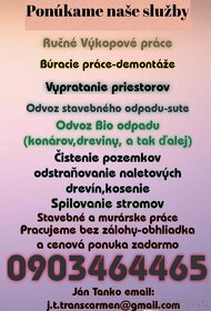 Búracie práce-čistenie pozemkov-ručné Výkopové práce - 2