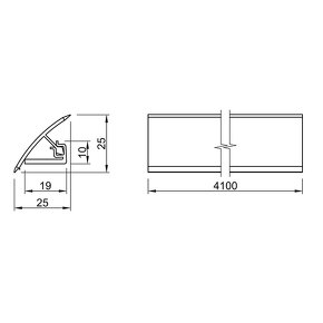 Tesniaca lišta EGGER Dub Halifax 4100 mm - 2