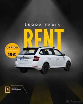 Prenájom Škoda Fabia 4 ✅ - 2