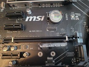 Predám dosku MSI X470 GAMING PLUS MAX + Ryzen 7 2700x - 2