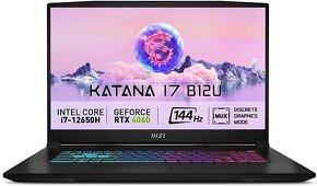 MSI Katana 17 B12VFK-458CZ Herný notebook - - 2