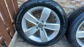 Predám originál disky VW Corvara 5x112 Continental215/55r17 - 2