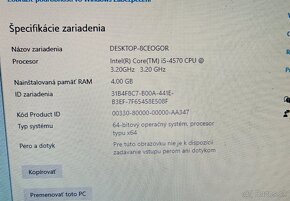 Počítač HP Prodesk i5-4570/4GB RAM/256GB SSD - 2