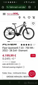 Flyer Upstreet5 7.23 - 750 Wh VEĽKOSŤ XL HYDRAULICKÉ BRZDY - 2