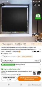 Žalúzie vnútorné rolety 68 na 125cm - 2