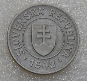 Mince 1 Koruna 1942 Var. Top stav 2 Slovenský štát 1939-1945 - 2