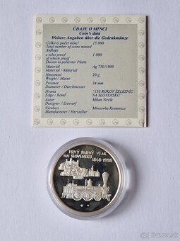 200 Sk (1998) Prvý parný vlak na Slovensku, proof - 2