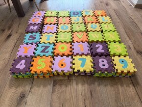 Penové puzzle s číslami a písmenami – MIX 36 Ks - 2