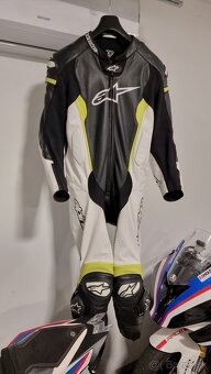 Predám pánsku koženú kombinézu Alpinestars TechAir - 2