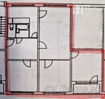 veľký 4-izb byt s logiou, 79m2, Turgnenevova ul, KE-Juh - 2